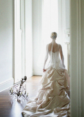 Bride with Chandelier